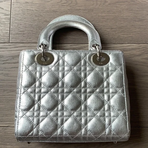Small Lady DIOR bag silver full set - Picture 6 of 13